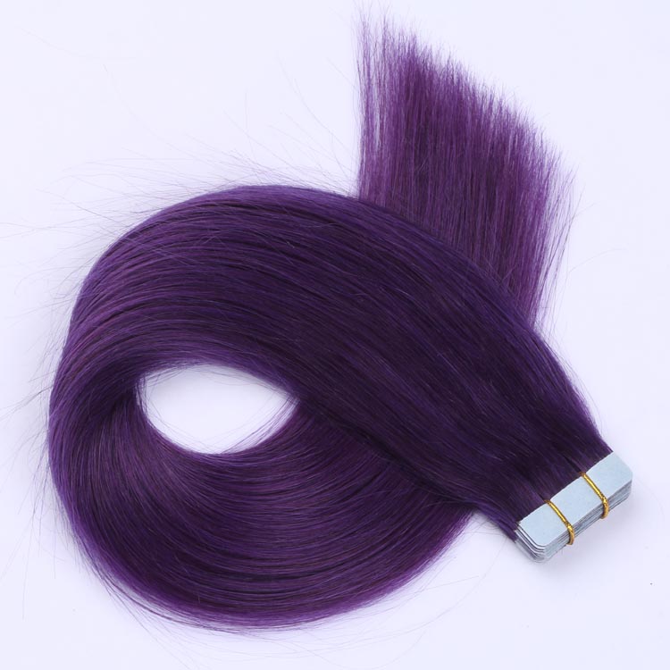 Best virgin cuticle one donor hair tape in hair weft made in China tape extensions YJ274